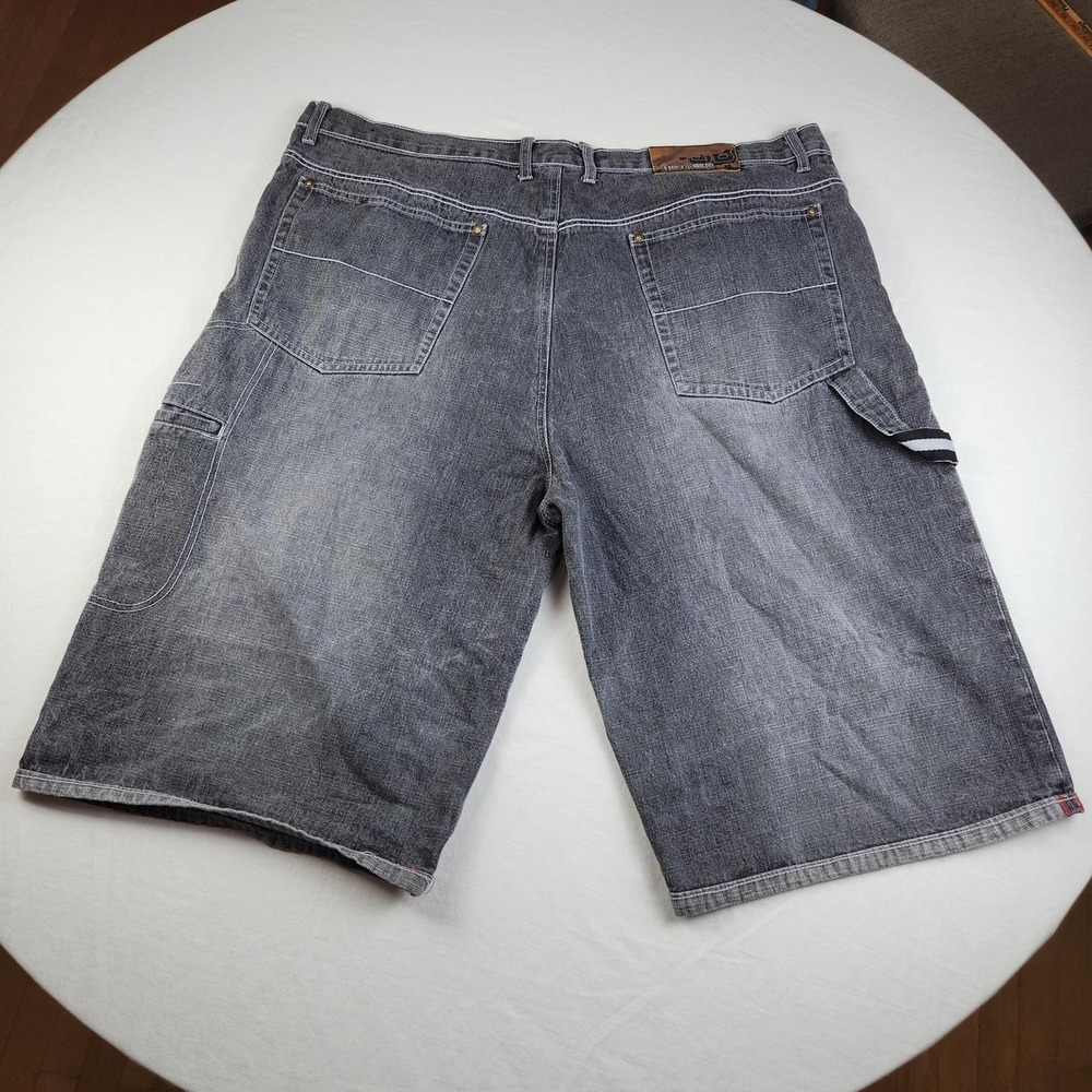Godbody Mens Carpenter Faded Black Denim Jeans Shorts Jorts Baggy Y2K Size 44